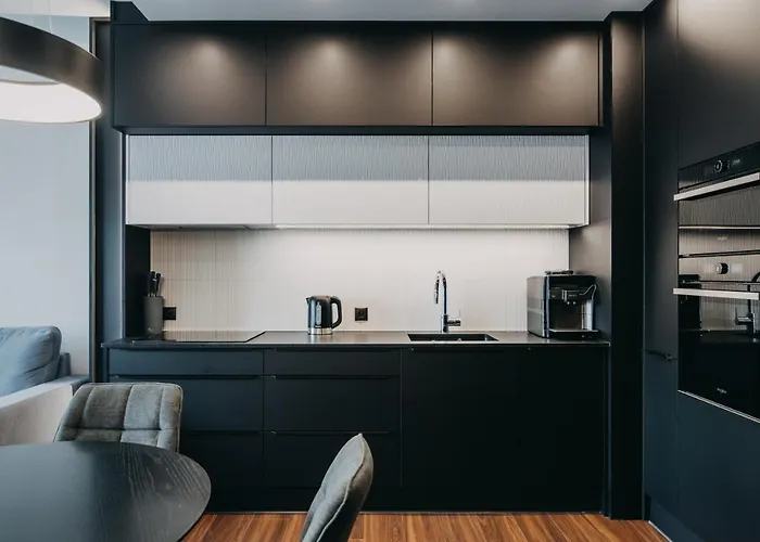 Black&white Bukowska18 B With Balcony And Garage Apartman Poznań